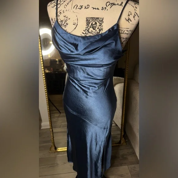 Hello Molly Midnight Blue Midi Dress - Picture 7 of 13